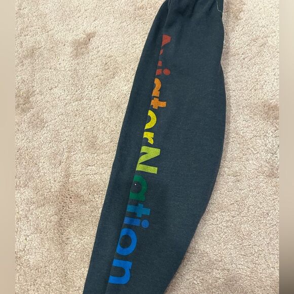 NWOT GREY KID'S AVIATOR NATION LOGO SWEATPANTS - CHARCOAL - Picture 5 of 8